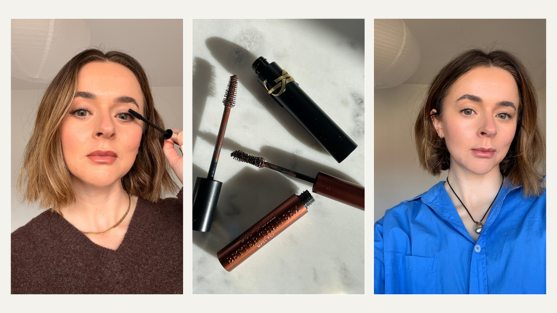 grace day using volumising mascaras