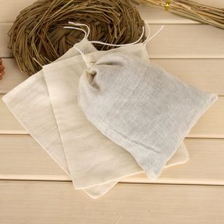 Small cheesecloth drawstring bags