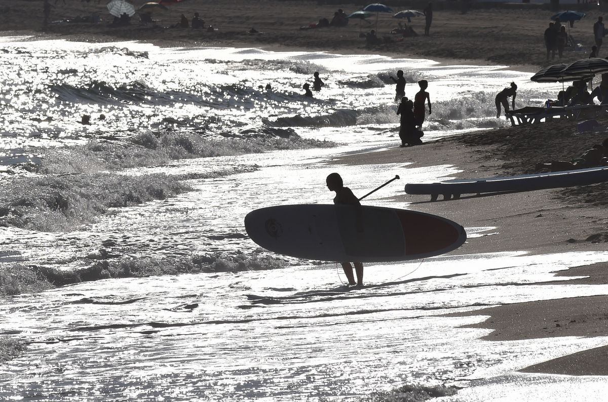 Life's a beach at the Vuelta...
