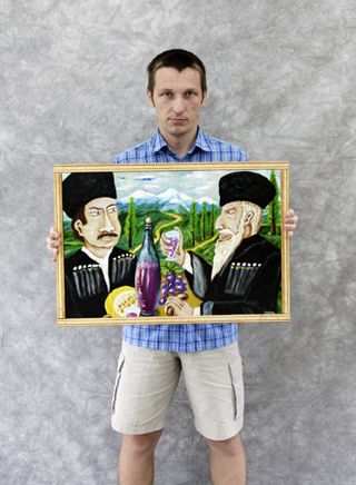 An art collector in Nizhny Novgorod