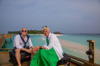 Rob Rinder and Monica Galetti soak up the sun, sea and sand in Joali Maldives.