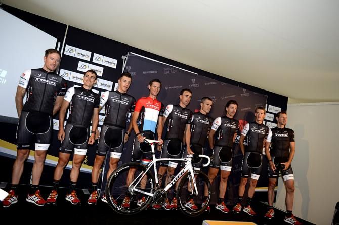 Trek Factory Racing lines up for the press