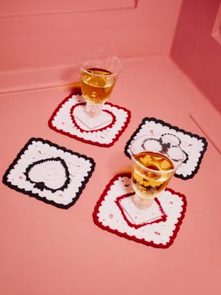 Aces Regenerative Wool Coasters