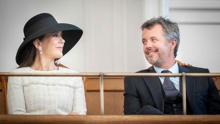 Crown Princess Mary's black and white ensemble