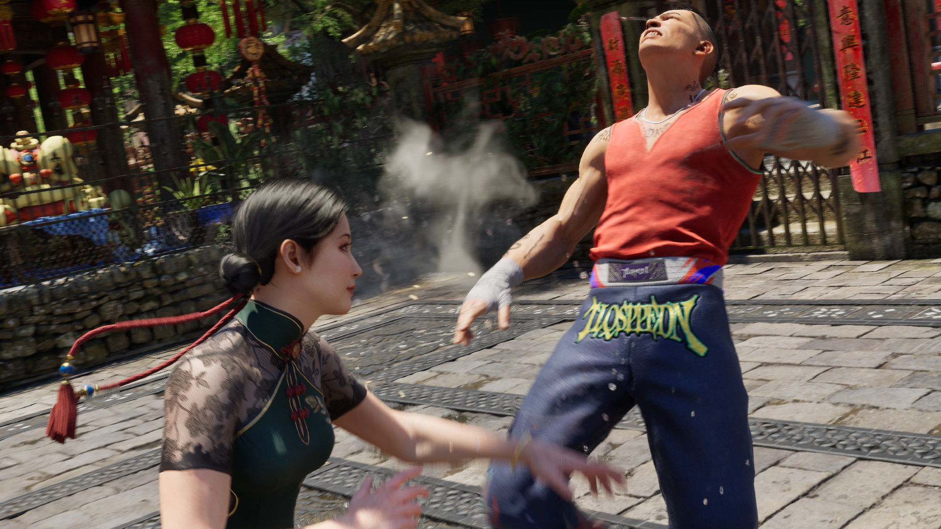 A fight in Virtua Fighter Crossroads