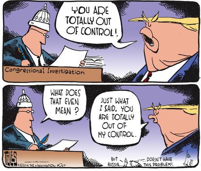 Political Cartoon U.S. Congressional Investigation Trump Russia