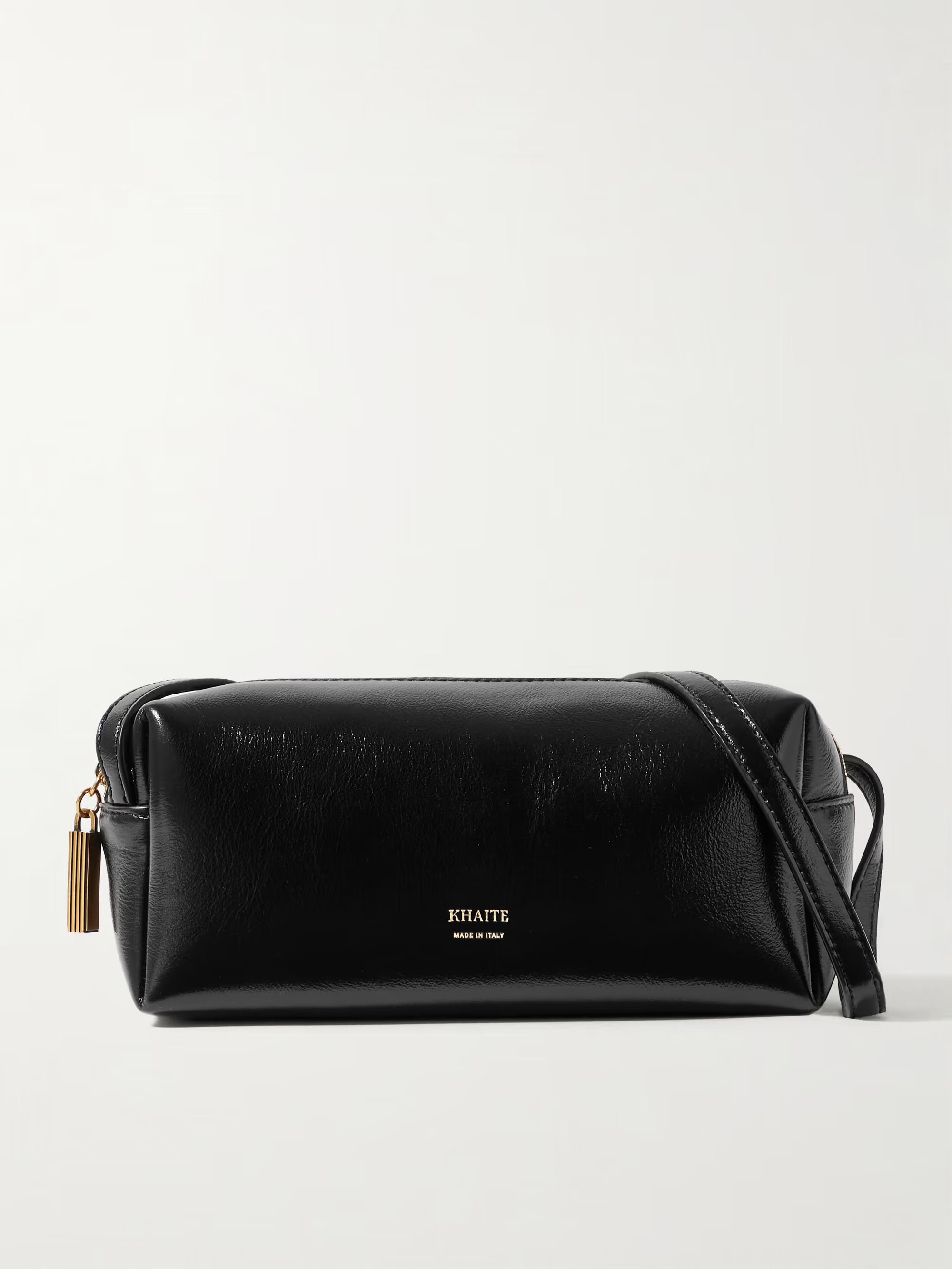 Khaite, Kye Glossed-Leather Shoulder Bag