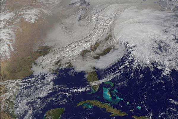 storm from space, satellite storm photo, nor&#039;easter from space, satellite nor&#039;easter photo