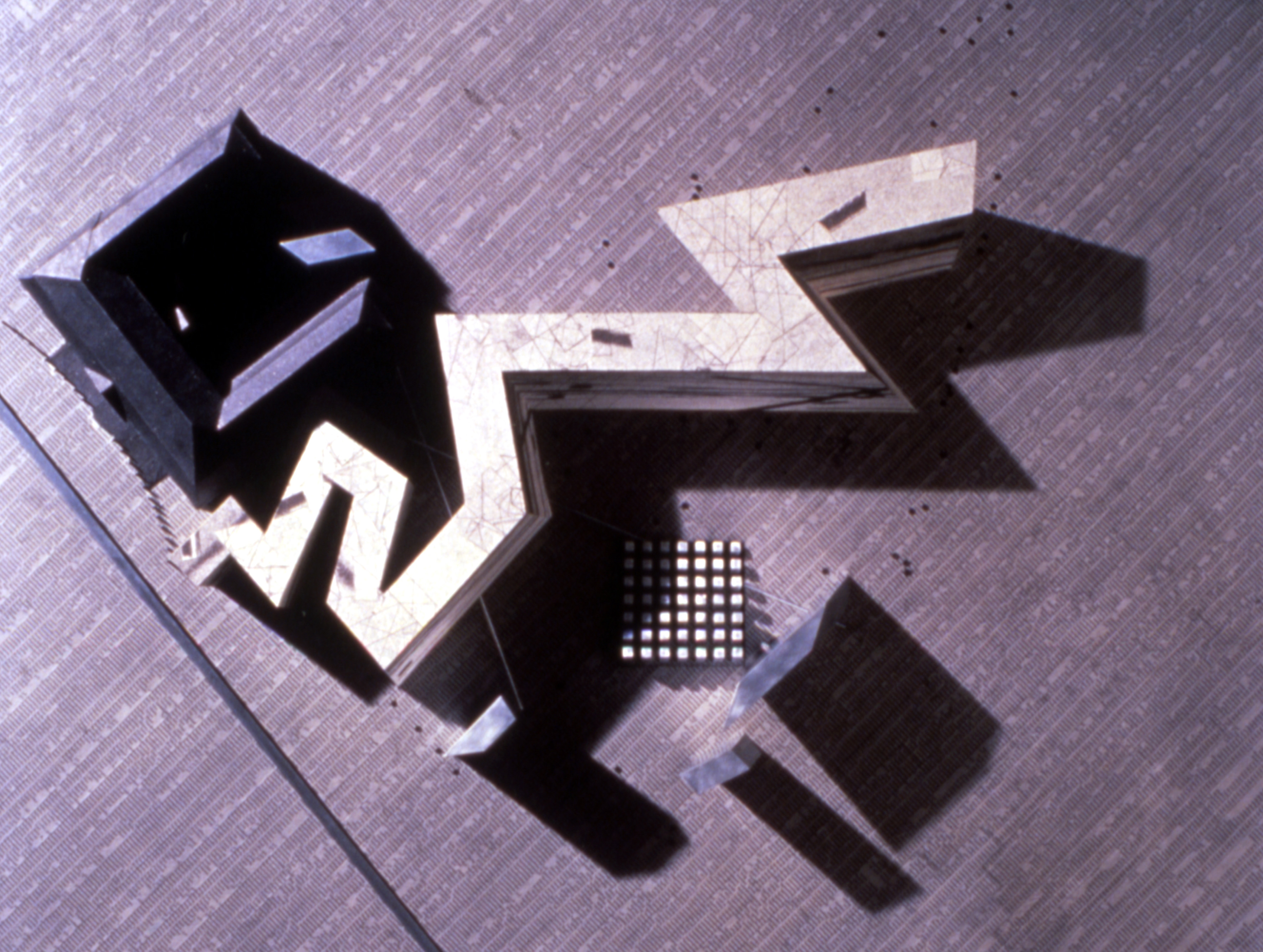 photo of the architectural model of daniel libeskin's jewish museum berlin