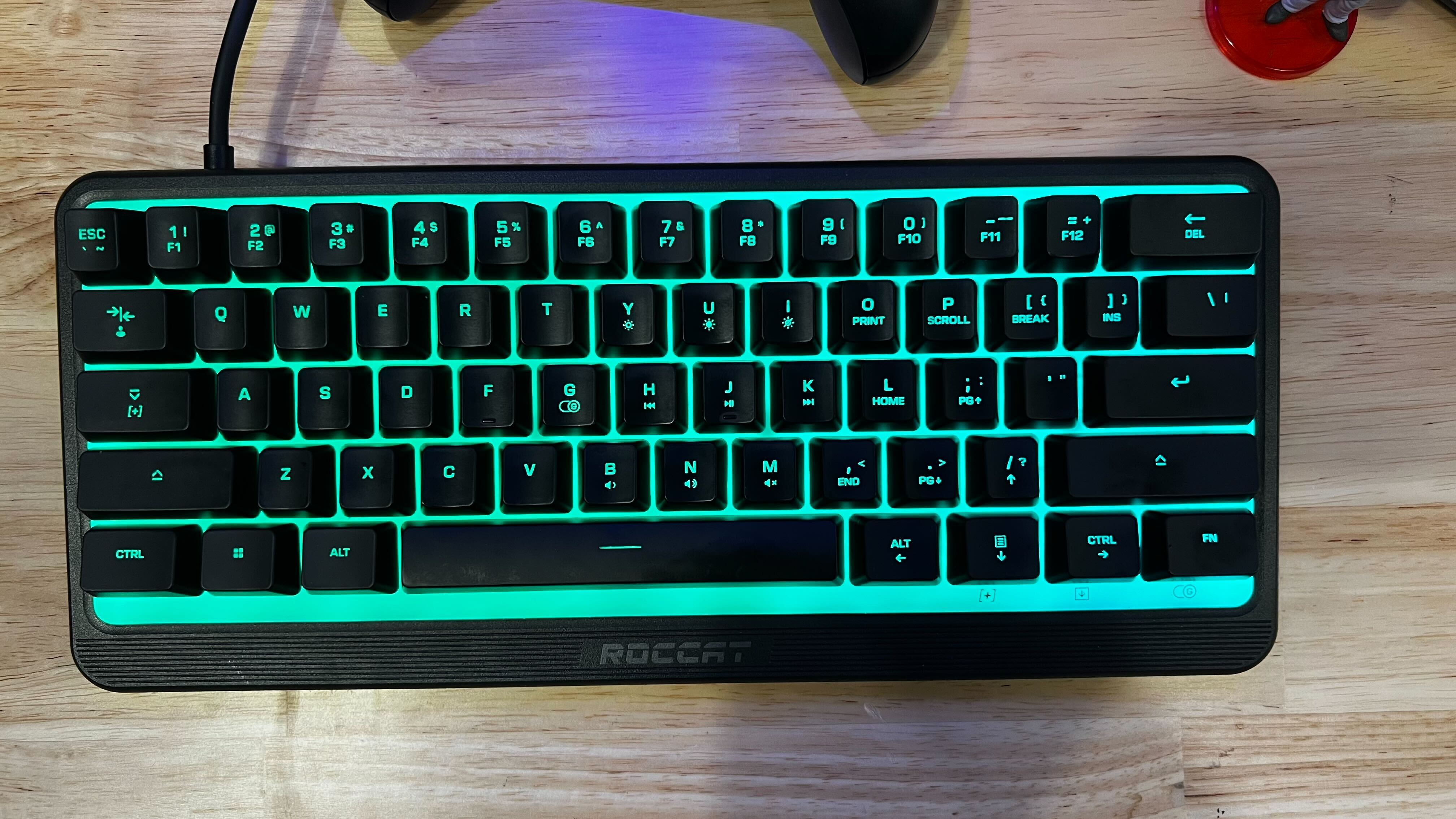 Roccat Magma Mini keyboard on desk.