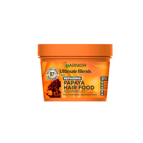 Garnier Hair Food Multi-Use, 3-In-1 Hair Treatment Mask, Papaya, 400ml