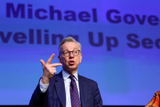 Michael Gove giving a speech in London