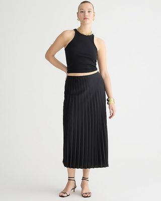 Gwyneth Pleated Slip Skirt