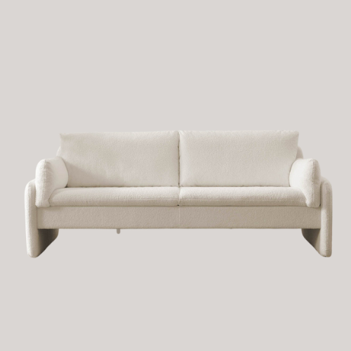 Clapham 3-Seater Ecru Boucle Sofa