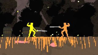 Two fencers face off in Nidhogg