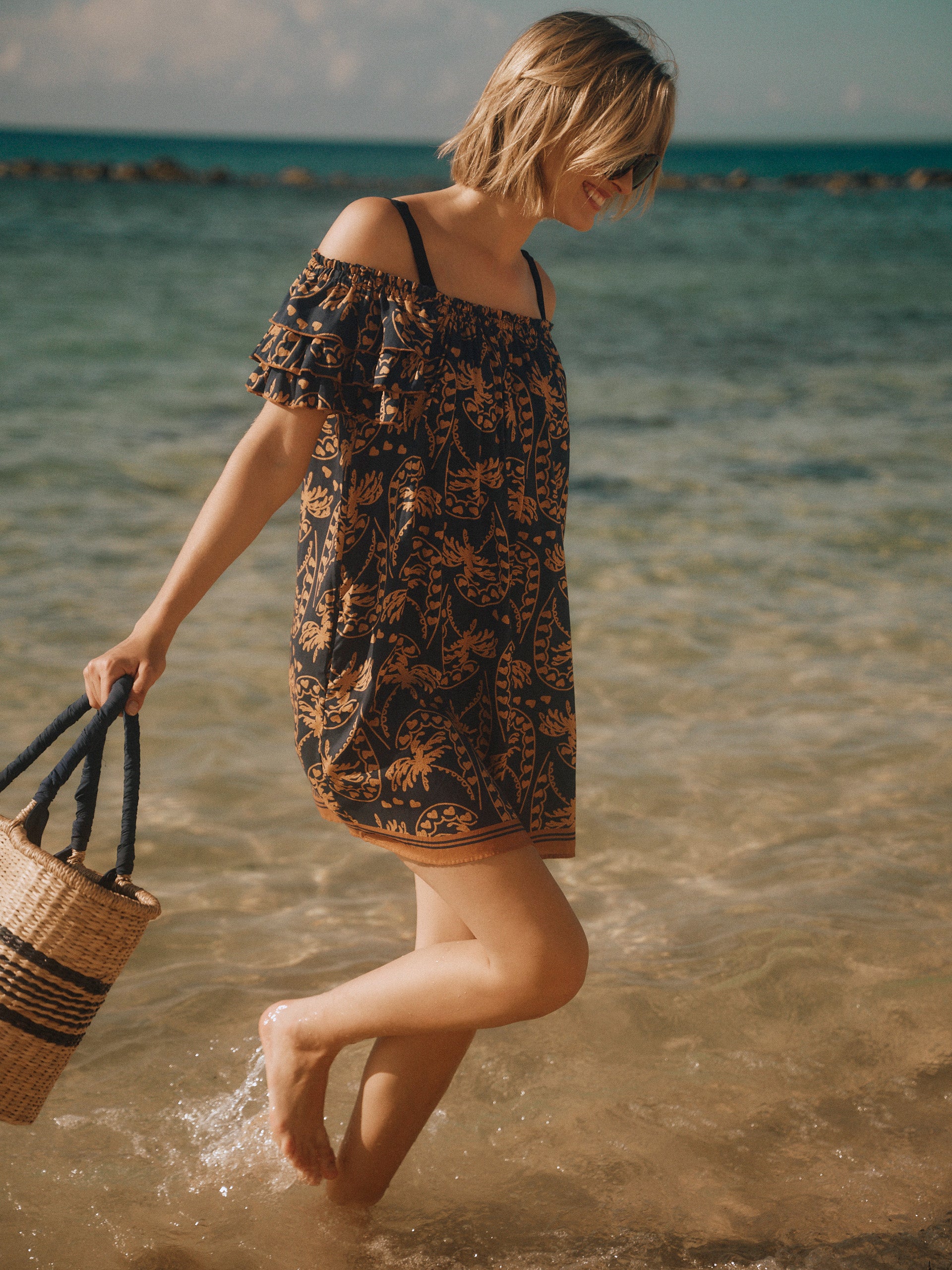 Dk_navy Palm Canopy Coletta Cover Up Dress | Women's Swim \u0026 Coverups | J.mclaughlin