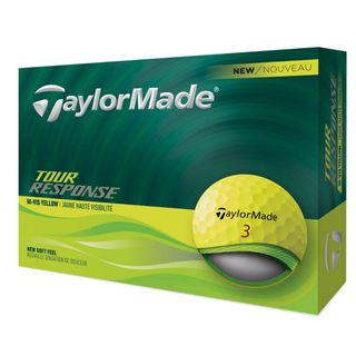 TaylorMade 2025 Tour Response Golf Ball Yellow