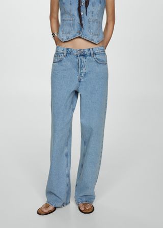 Medium-Rise Wideleg Jeans