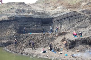 The Shuitangba site in China, where an extremely rare juvenile skull of an extinct ape has now been revealed.