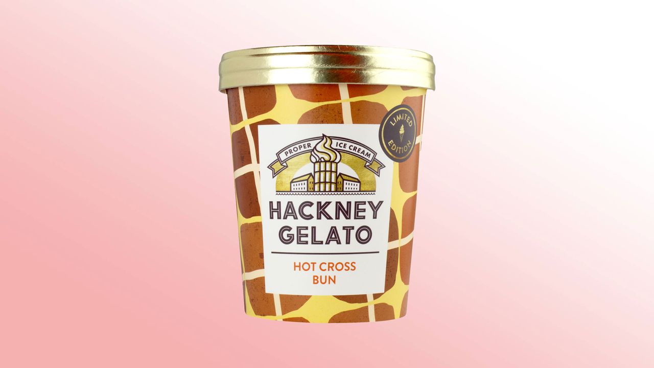 Ocado Hot Cross Bun Gelato