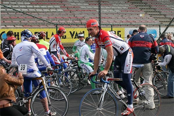 The riders get ready