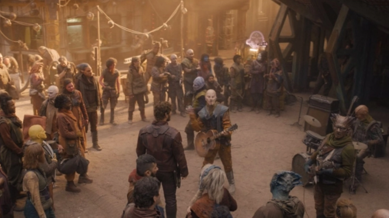 The band is in the Guardians of the Galaxy Holiday Special.