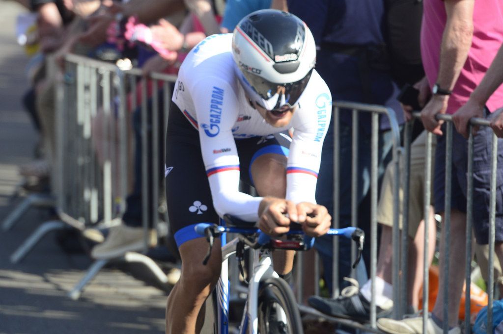 Russian champ Artem Ovechkin (Gazprom-Rusvelo)
