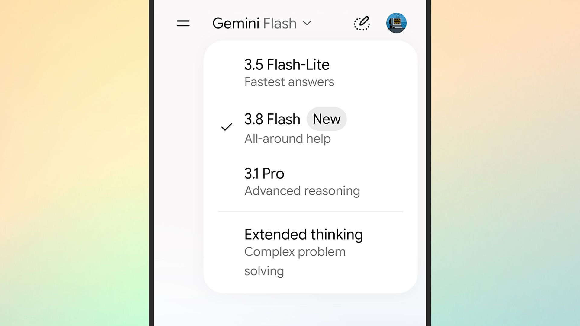 Google Gemini models