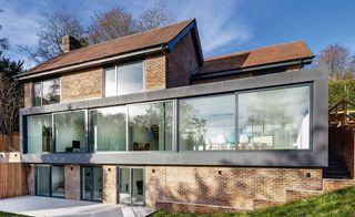 Modern extension to detached house