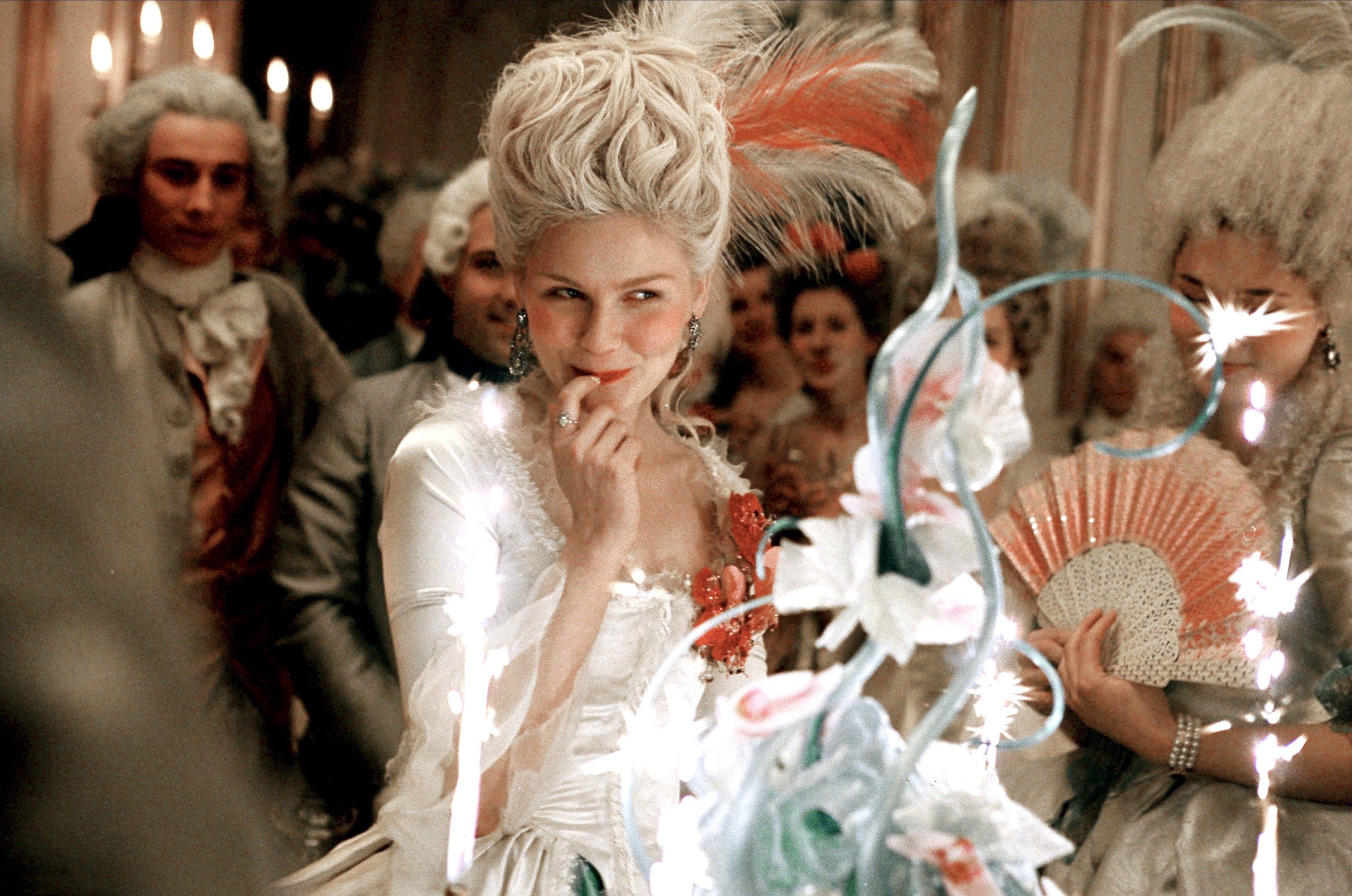 A still from the film Marie Antoinette starring Kirsten Dunst in 2006