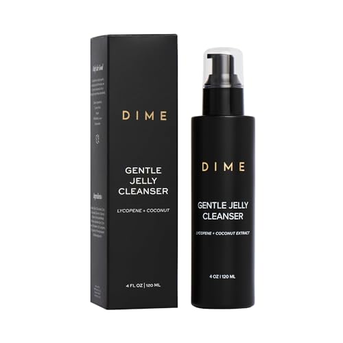 Dime Beauty Gentle Jelly Cleanser, Hydrating Facial Cleanser and Makeup Remover With Vitamin E, Sensitive Skin Face Wash, 4 Oz / 120 Ml