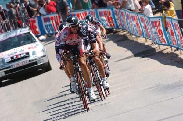 Predictor-Lotto in tight formation at the finish