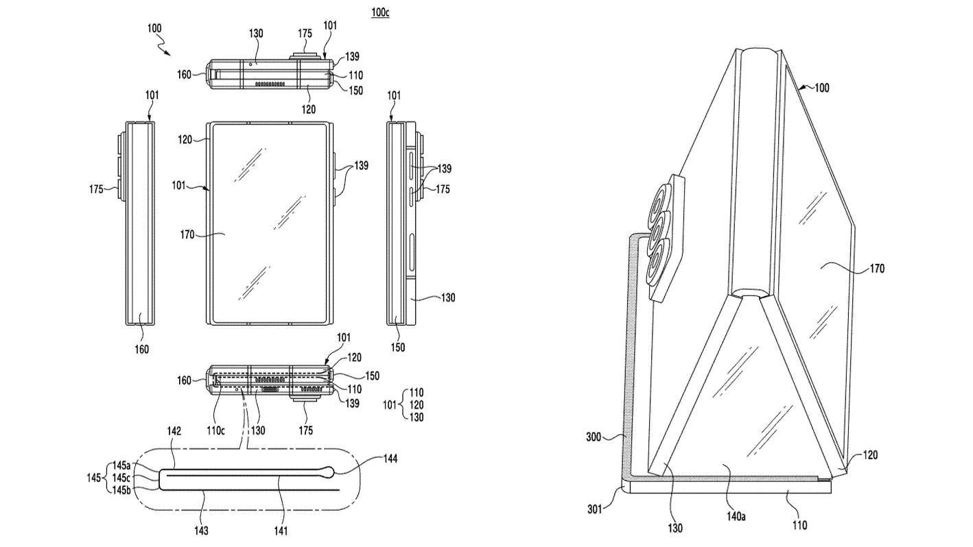 Samsung folding phone patent
