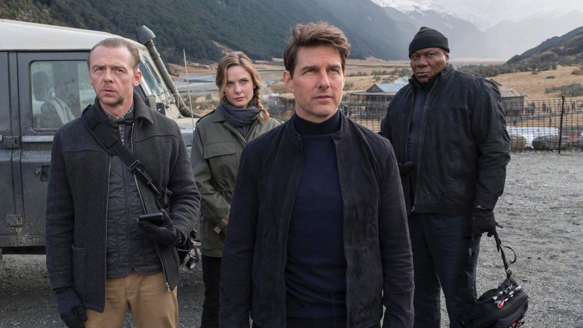 Mission Impossible movies in order: Tom Cruise as Ethan Hunt and the gang during Mission Impossible Fallout.