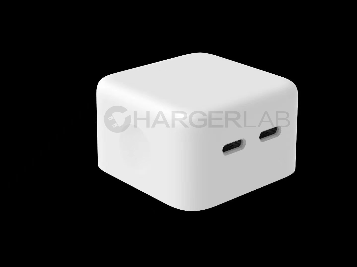 A fan-made render of the rumoured Apple 35W dual power adapter