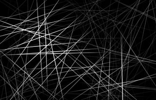 A web structure imposed on a black background