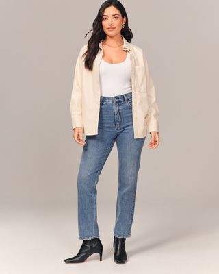 Curve Love Ultra High Rise Ankle Straight Jean