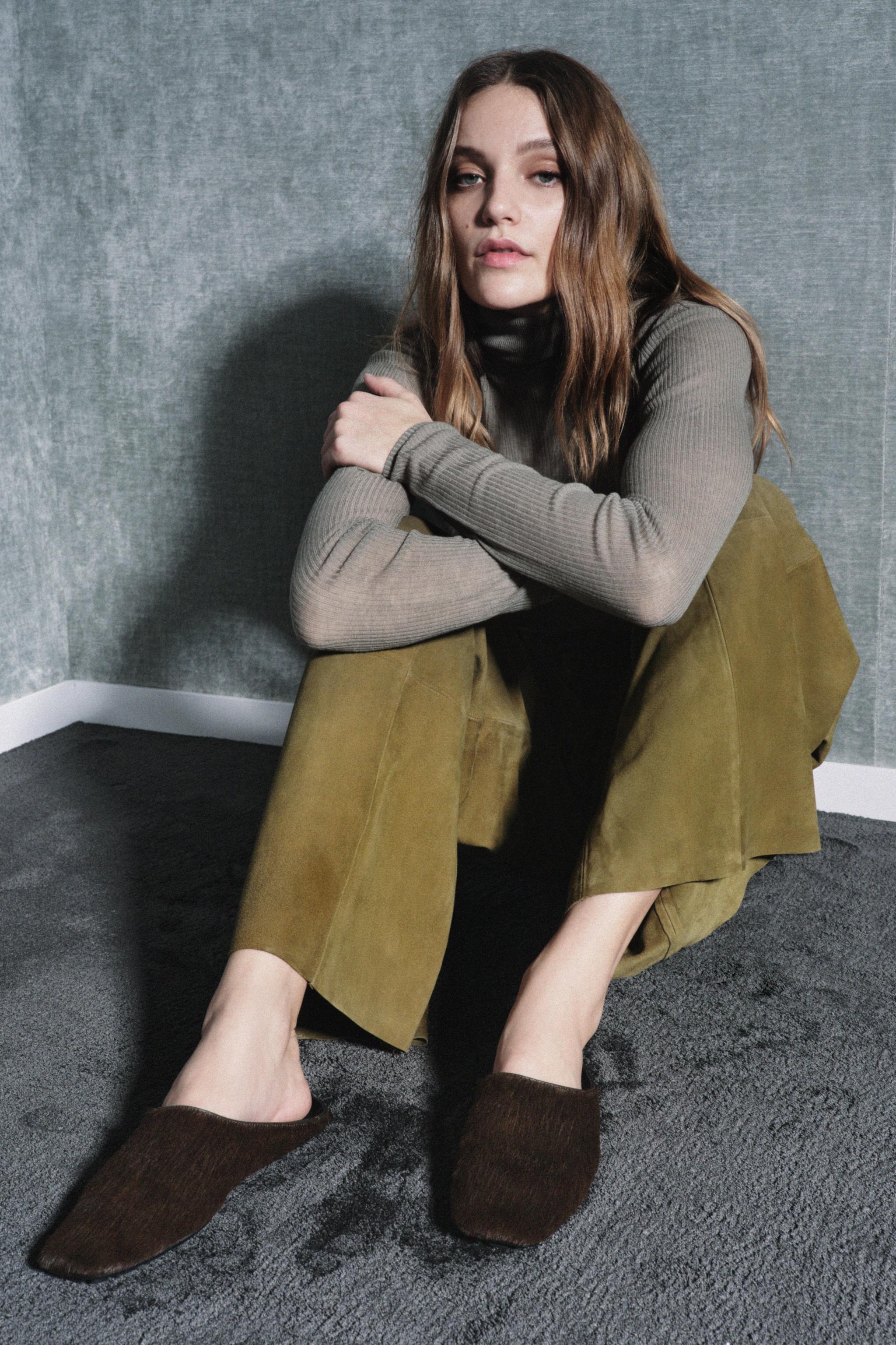 ZARA, Limited Edition Leather Mule Shoes