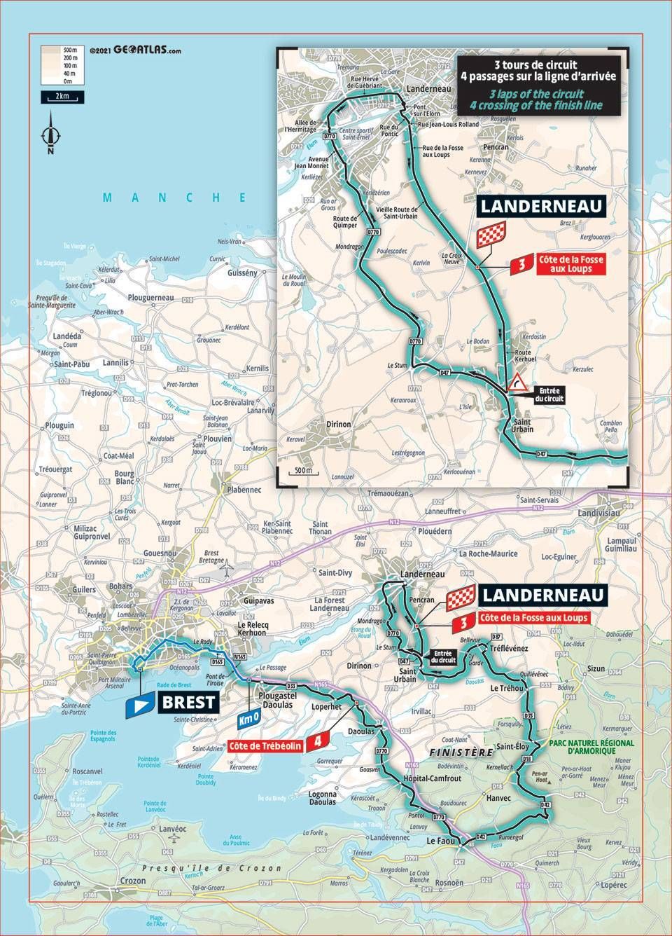 La Course by Le Tour de France - Map