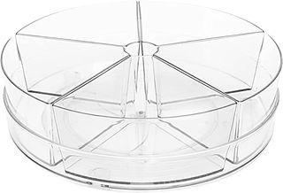 Clear plastic Lazy Susan with compartments