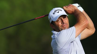 Francesco Molinari hits a drive