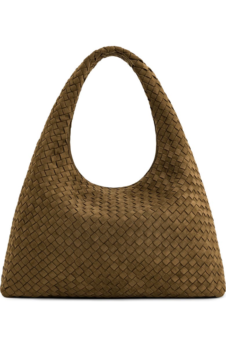 Laura Woven Faux Suede Shoulder Bag