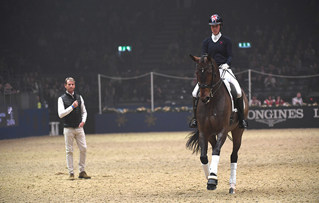 Learning from the best: Carl Hester and Charlotte Dujardin might not have been competing at Olympia this year, but the crowds were still able to soak up their expertise with two demonstrations