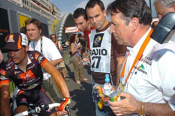 Post-stage with Oscar Pereiro