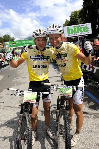 Defending TransAlp champions Urs Huber and Konny Looser