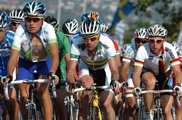 Cadel Evans (Australia) during the race.
