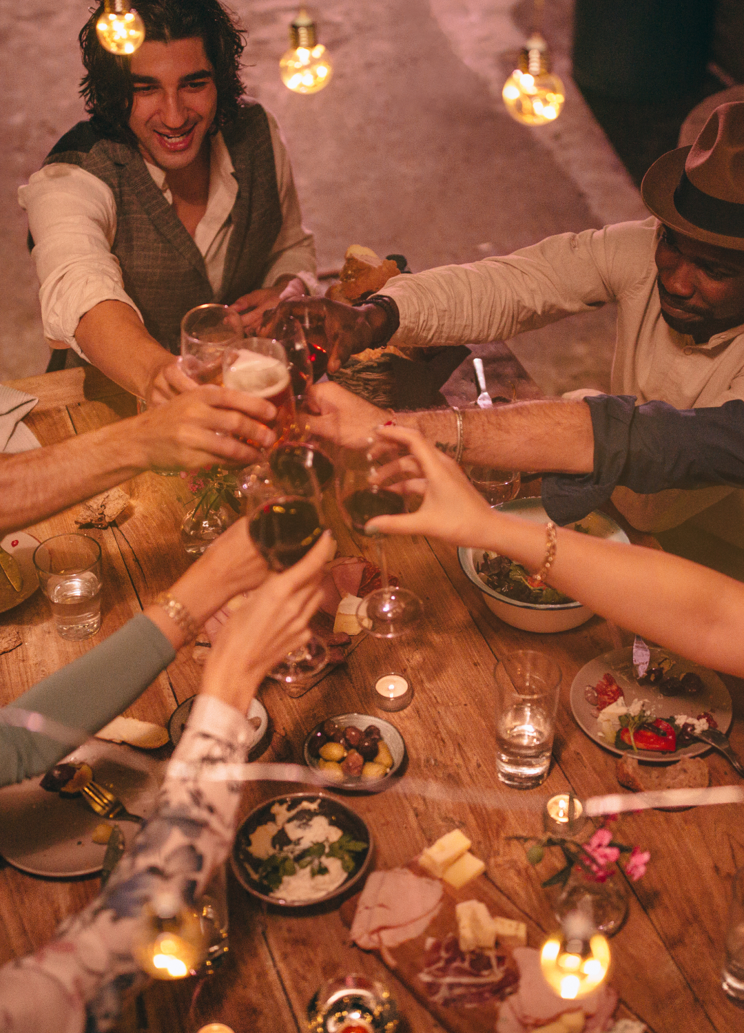 Dinner party with friends