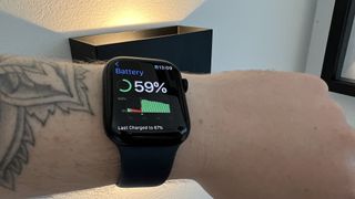 Apple Watch deals — black Apple Watch Series 8 shown on wrist