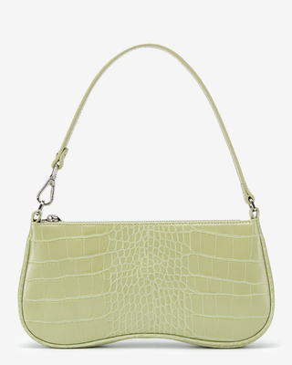 Eva Shoulder Bag - Sage Green Croc