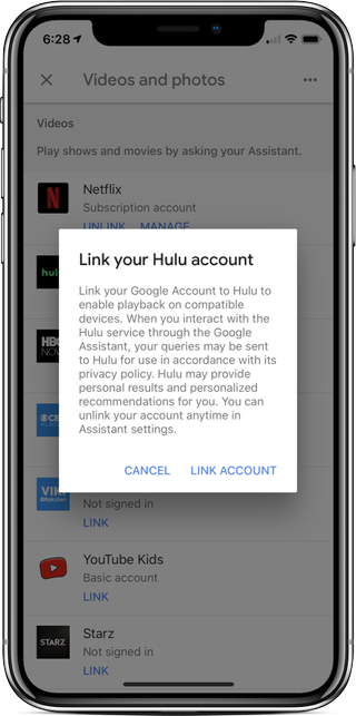 Hulu on Google Assistant